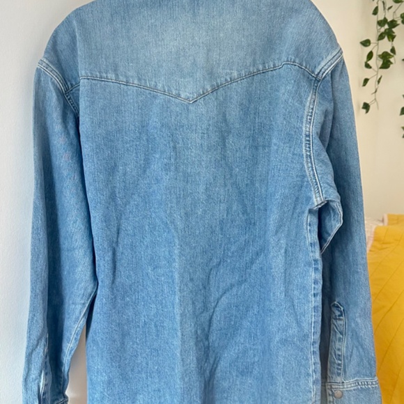 DENIM OVERSHIRT ZW COLLECTION - Picture 2 of 7